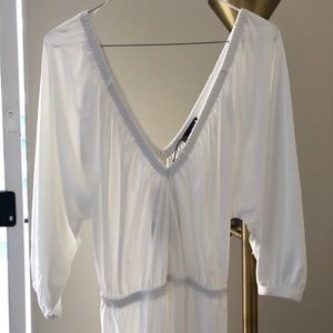 Zara long white dress